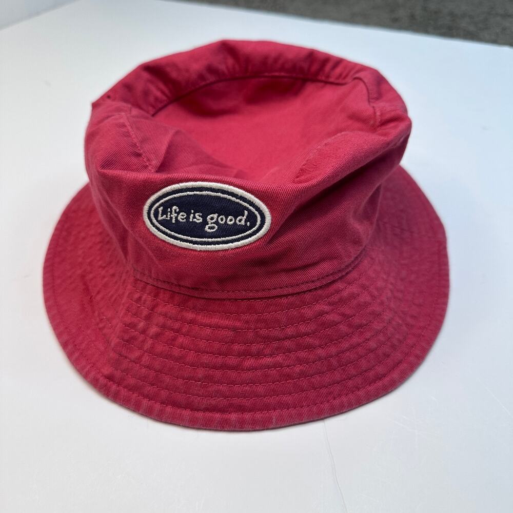 Life is Good Red Bucket Hat